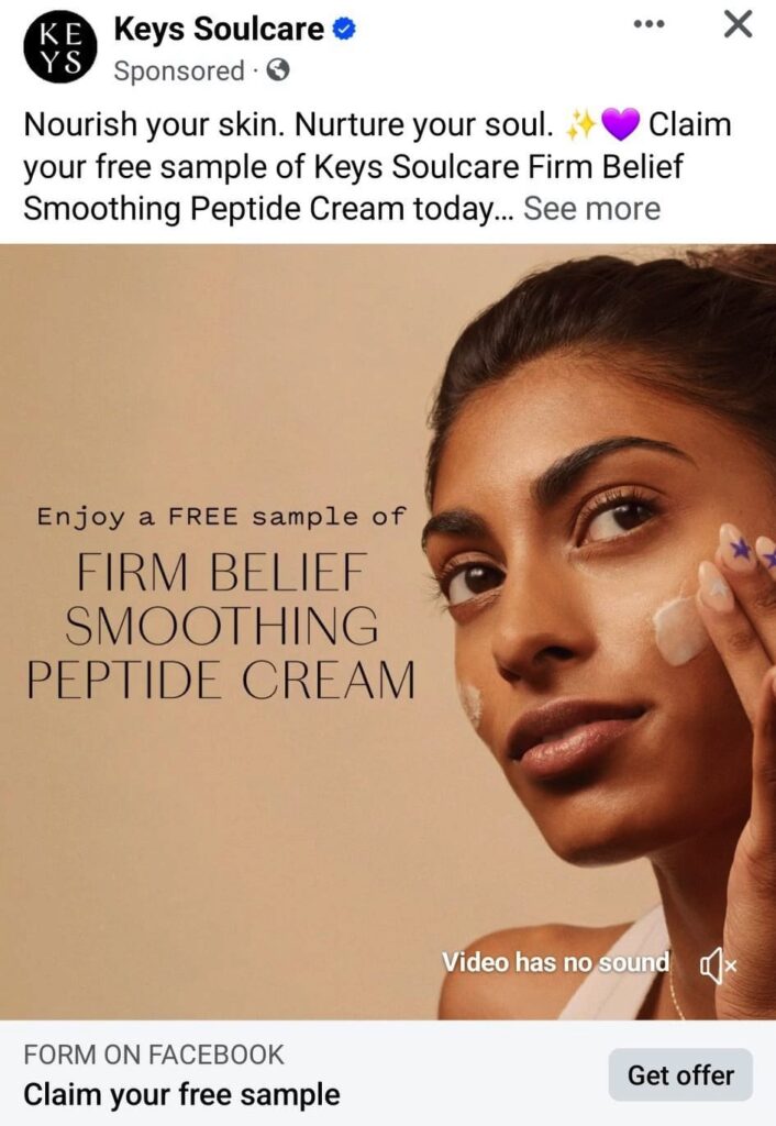 Keys Soulcare Firm Belief Smoothing Peptide Cream