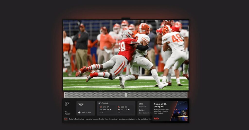 Free 55” Dual Screen Smart TV from Telly