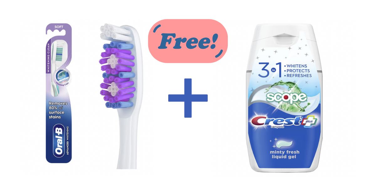 Free Crest toothpaste & Oral-B toothbrush at Walgreens