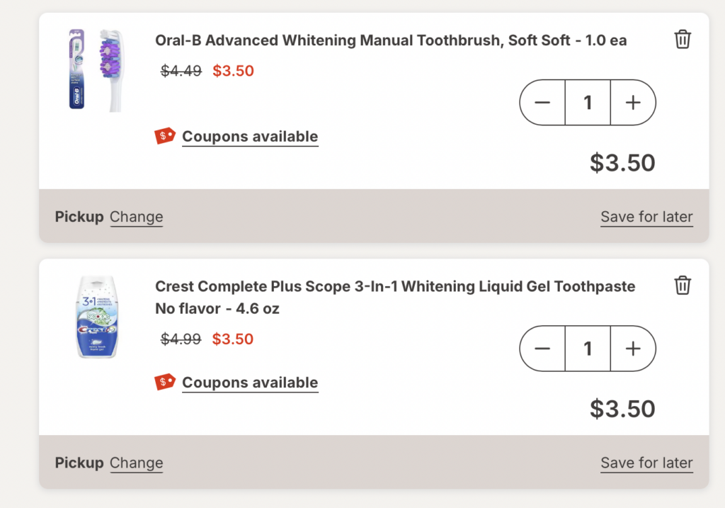 Free Crest toothpaste & Oral-B toothbrush at Walgreens step 1