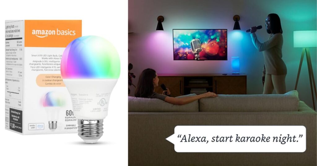 Amazon Basics Smart A19 LED Light Bulb for $0.99 Only (Reg. $12.99)