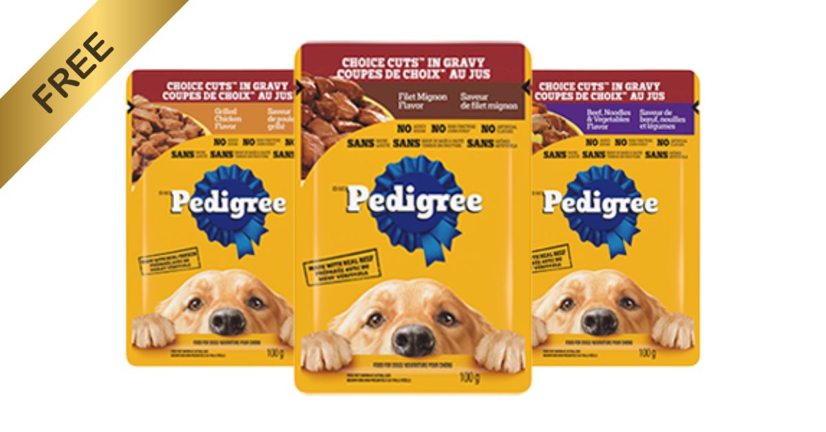Free Pedigree Choice Cuts in Gravy Pouches with Coupon