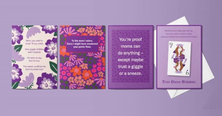 Free Poise Liners Pack + 4-Pack of Mother’s Day Cards