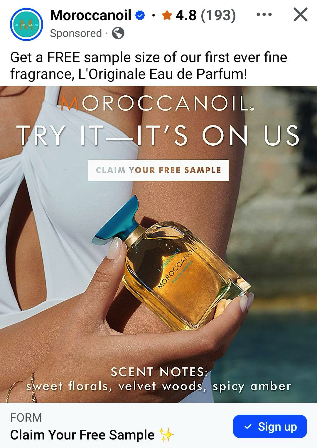 MoroccanOil L Originale Eau de Parfum Sample Get me FREE Samples MoroccanOil L Originale Eau de Parfum Sample Get me FREE Samples